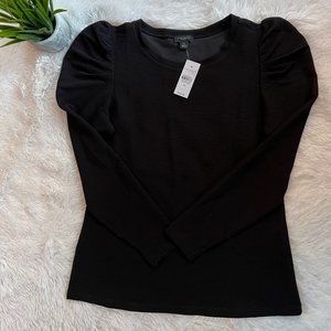 Ann Taylor Factory Long Sleeve Black Shirt